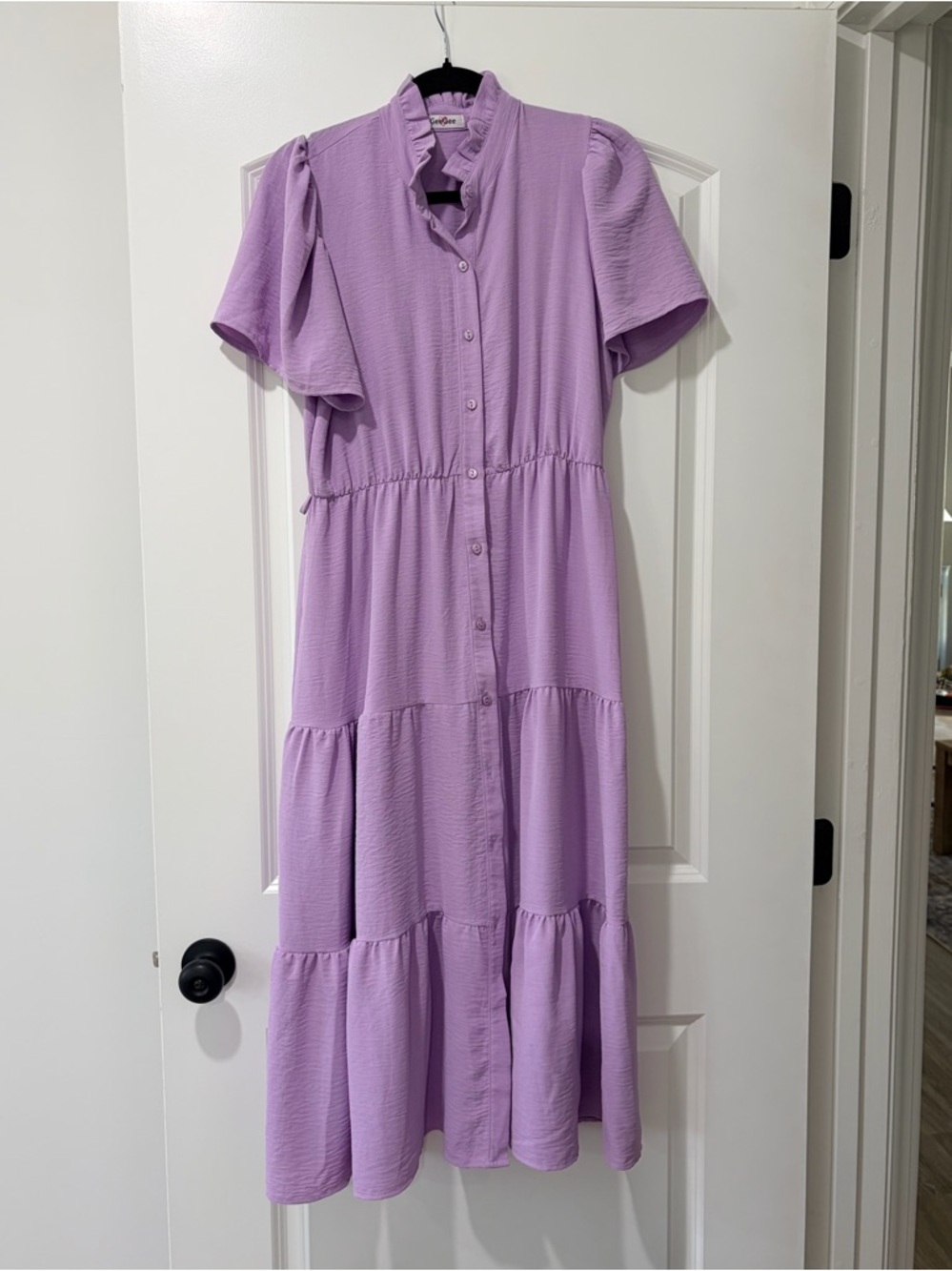 GeeGee Purple Midi Dress